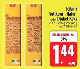 Edeka Leibniz Vollkorn-, Hafer- oder Dinkel-Keks Angebot