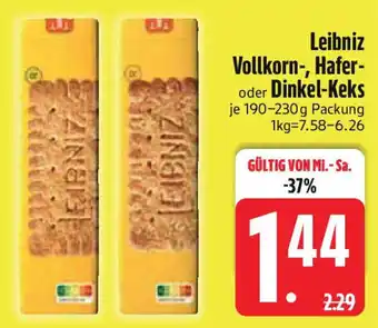 Edeka Leibniz Vollkorn-, Hafer- oder Dinkel-Keks Angebot