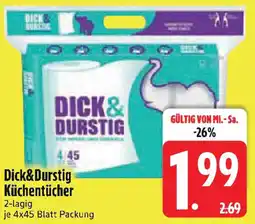 Edeka Dick&Durstig Küchentücher Angebot