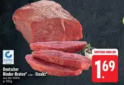 Edeka Rinder-Braten* oder -Steaks* Angebot