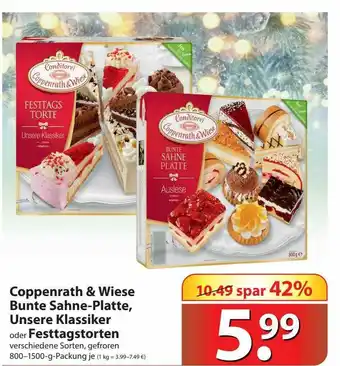 Famila Nord West Coppenrath & Wiese Bunte Sahne-platte, Unsere Klassiker Oder Festtagstorten Angebot