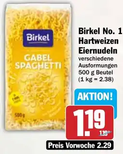 AEZ Birkel No. 1 Hartweizen Eiernudeln Angebot