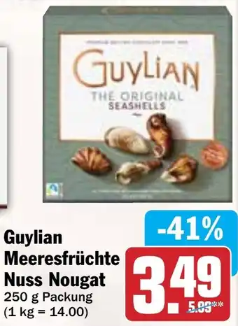 AEZ Guylian Meeresfrüchte Nuss Nougat Angebot