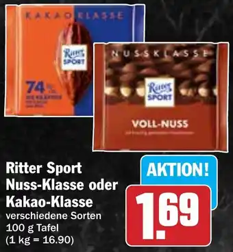 AEZ Ritter Sport Nuss-Klasse oder Kakao-Klasse Angebot