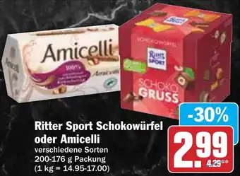 AEZ Ritter Sport Schokowürfel oder Amicelli Angebot