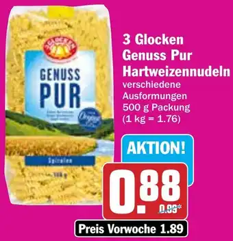 AEZ 3 Glocken Genuss Pur Hartweizennudeln Angebot