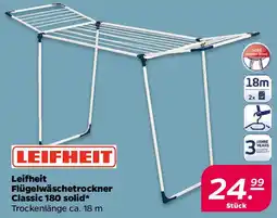 NETTO Leifheit Flügelwäschetrockner Classic 180 solid Angebot