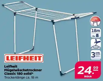 NETTO Leifheit Flügelwäschetrockner Classic 180 solid Angebot
