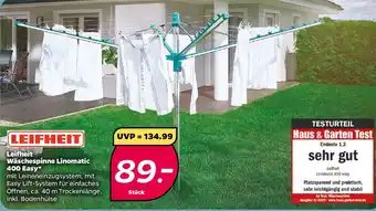 NETTO Leifheit Wäschespinne Linomatic 400 Easy Angebot