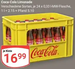 Globus Coca-Cola Limonade Angebot