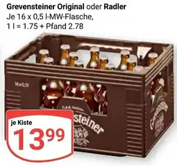 Globus Grevensteiner Original oder Radler Angebot
