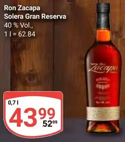 Globus Ron Zacapa Solera Gran Reserva Angebot