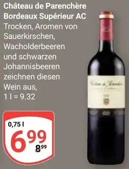 Globus Château de Parenchère Bordeaux Supérieur AC Angebot