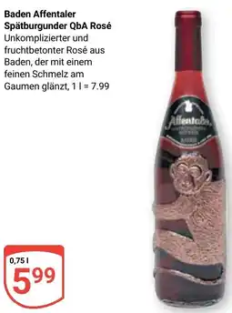 Globus Baden Affentaler Spätburgunder QbA Rosé Angebot