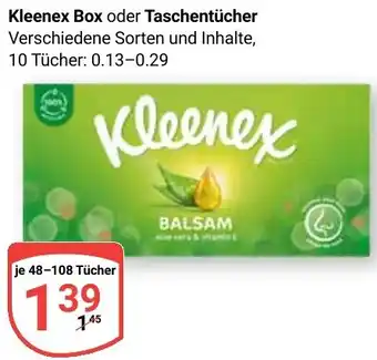 Globus Kleenex Box oder Taschentücher Angebot