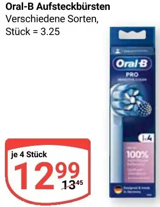 Globus Oral-B Aufsteckbürsten Angebot