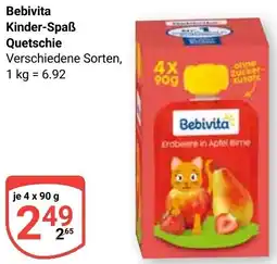 Globus Bebivita Kinder-Spaẞ Quetschie Angebot