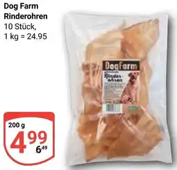 Globus Dog Farm Rinderohren Angebot