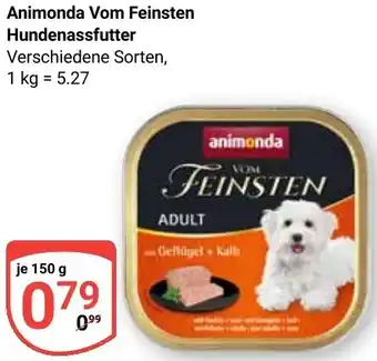 Globus Animonda Vom Feinsten Hundenassfutter Angebot