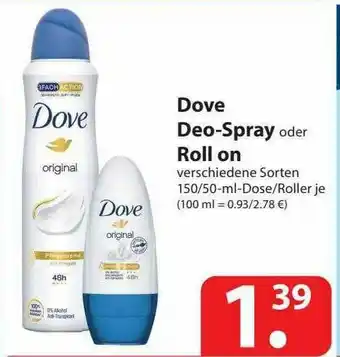 Famila Nord West Dove Deo-spray Oder Roll On Angebot