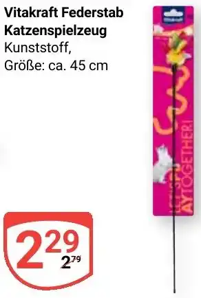 Globus Vitakraft Federstab Katzenspielzeug Angebot