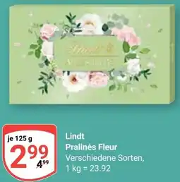 Globus Lindt Pralinés Fleur Angebot