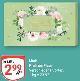 Globus Lindt Pralinés Fleur Angebot