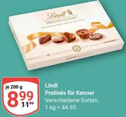 Globus Lindt Pralinés für Kenner Angebot