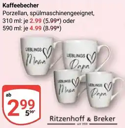 Globus Ritzenhoff & Breker Kaffeebecher Angebot