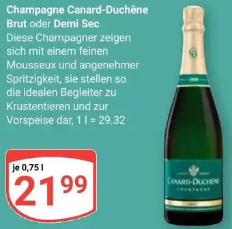 Globus Champagne Canard-Duchêne Brut oder Demi Sec Angebot