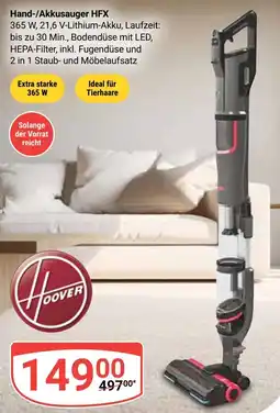 Globus Hoover Hand-/Akkusauger HFX Angebot