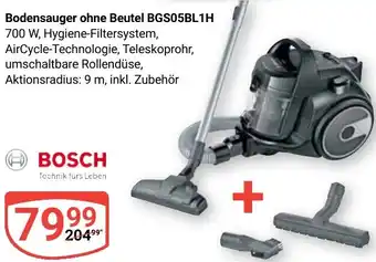 Globus BOSCH Bodensauger ohne Beutel BGS05BL1H Angebot