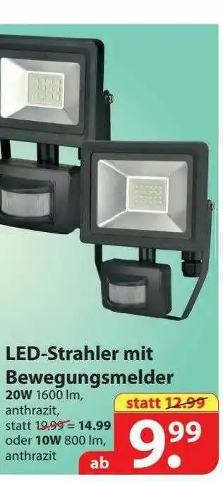 Famila Nord West Led-strahler Mit Bewegungsmelder Angebot