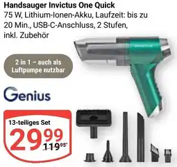 Globus Genius Handsauger Invictus One Quick Angebot