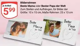 Globus Bilderrahmen Beste Mama oder Bester Papa der Welt Angebot
