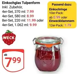 Globus WECK Einkochglas Tulpenform Angebot