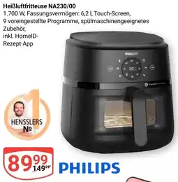 Globus PHILIPS Heißluftfritteuse NA230/00 Angebot
