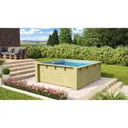 toom Baumarkt Karibu Massivholzpool 'Modell Minipool' 200,5 x 78 x 223 cm Angebot