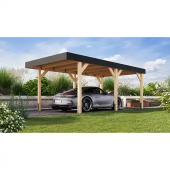 toom Baumarkt Karibu Einzelcarport 'Elmo 1' Fichtenholz naturbelassen 318 x 246,5 x 576,5 cm Angebot