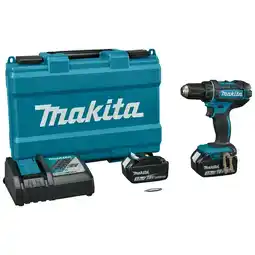 toom Baumarkt Makita Akku-Schlagbohrschrauber-Set 'DDF482RFE' 18 V mit 2 x 3,0 AH Akku und Schnellladegerät Angebot
