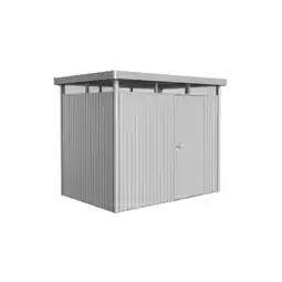 toom Baumarkt Biohort Gerätehaus 'HighLine 2' silbern metallic 275 x 195 cm Angebot