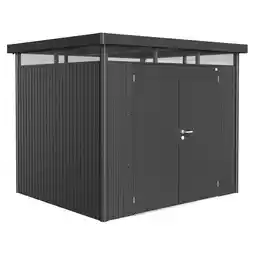 toom Baumarkt Biohort Gerätehaus HighLine H3 dunkelgrau Doppeltür Angebot