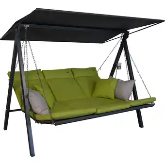 toom Baumarkt Angerer Freizeitmöbel Hollywoodschaukel 'Lounge Smart' 3-Sitzer lime Angebot