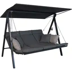 toom Baumarkt Angerer Freizeitmöbel Hollywoodschaukel 'Lounge Smart' 3-Sitzer stone Angebot