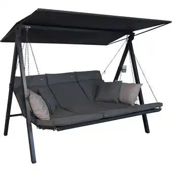 toom Baumarkt Angerer Freizeitmöbel Hollywoodschaukel 'Lounge Smart' 3-Sitzer stone Angebot