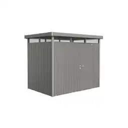 toom Baumarkt Biohort Gerätehaus 'HighLine 2' 275 x 195 cm Quarzgrau metallic Angebot