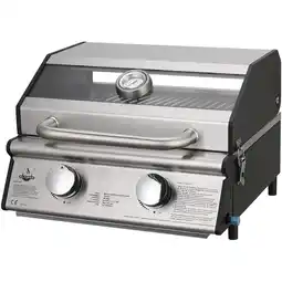 toom Baumarkt Gasgrill 'Jesolo' silbern 47,5 x 31,3 x 43,2 cm Angebot