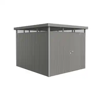 toom Baumarkt Biohort Gerätehaus 'HighLine 5' 275 x 315 cm Quarzgrau metallic Angebot