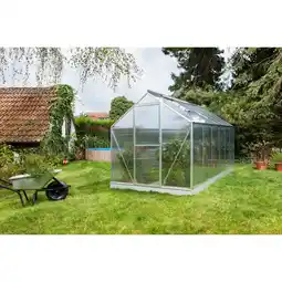 toom Baumarkt Vitavia Gewächshaus 'Triton 7500' 198 x 377 cm mit 4 mm Hohlkammerplatten silbern Angebot