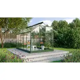 toom Baumarkt Vitavia Gewächshaus 'Triton 6200' 190,4 x 315 cm mit 3 mm Sicherheitsglas smaragdfarben Angebot